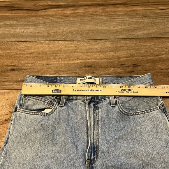 Men's Levis 505 Regular Fit Denim Jeans SZ 34x30 Blue Cotton Modern Red Tab - Picture 11 of 12
